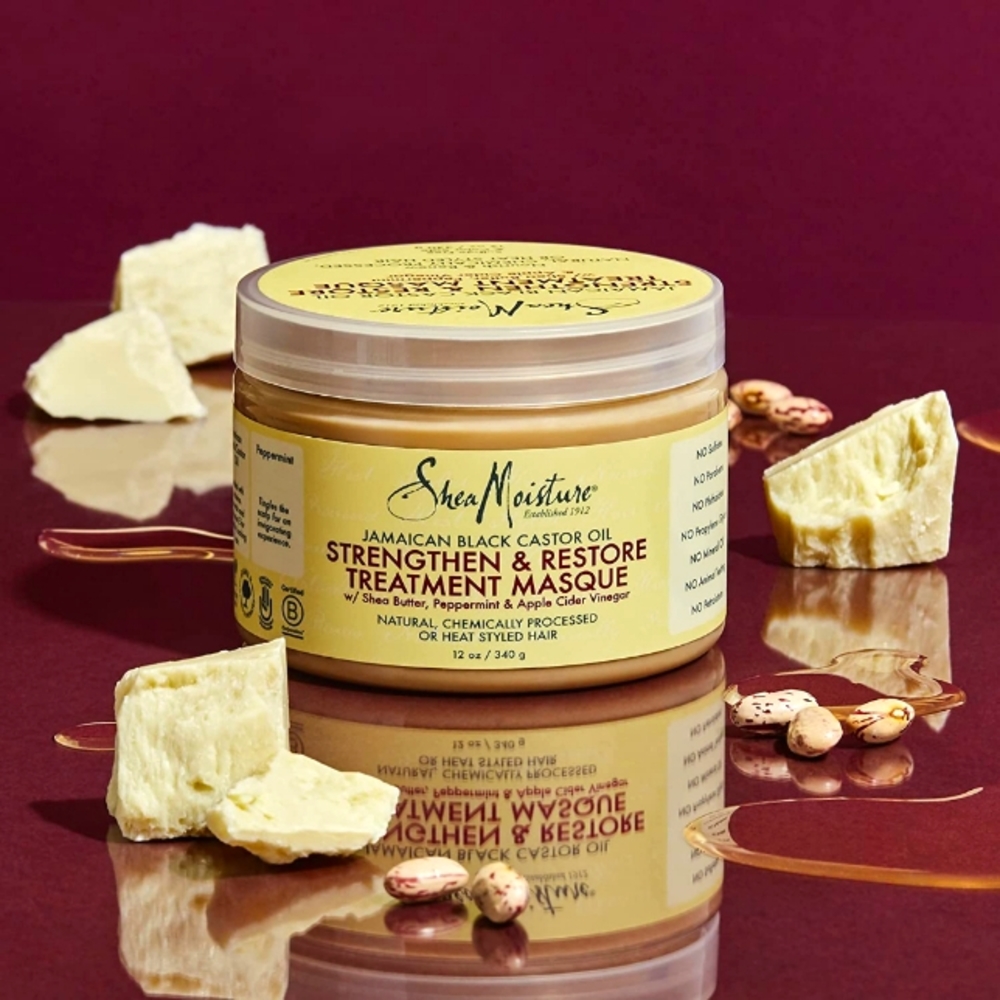 SheaMoisture Jamaican Black Castor Oil Moisturizing Hair Treatment Mask, 12 oz